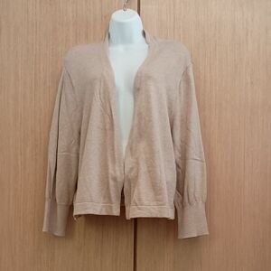 Jude Connally SZ XL LS Sable  Open Shrug/Ruana/Floater